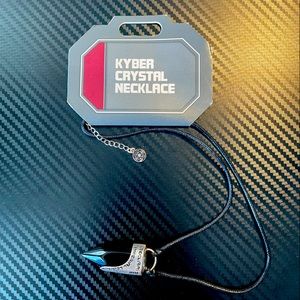 Black Kyber crystal necklace